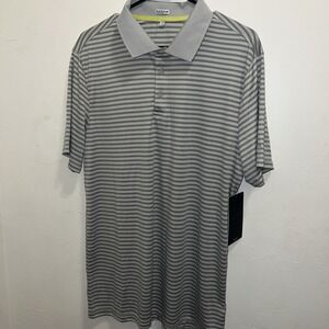 RBX Golf Men's Short Sleeve Performance Quick Drying Polo Shirt Gray  Sz Large